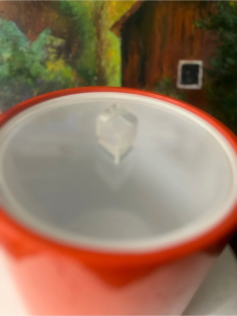Vintage Orange Ice Bucket by bucket brigade